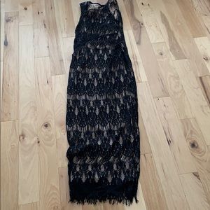 Rachael  and Chloe lace evening gown